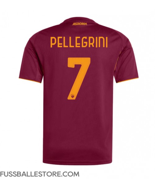 Günstige AS Roma Lorenzo Pellegrini #7 Heimtrikot 2025-26 Kurzarm Günstige AS Roma Lorenzo Pellegrini #7 Heimtrikot 2025-26 Kurzarm